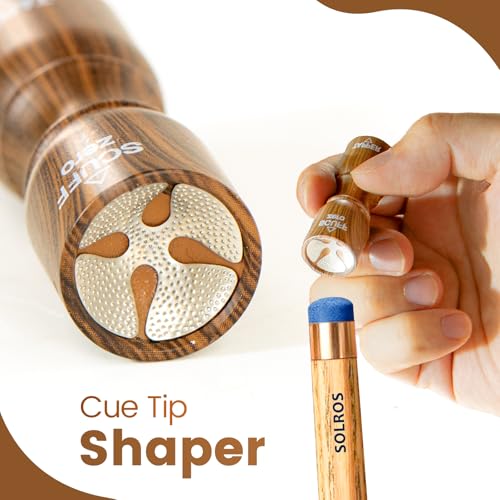 Billiard Shaper Tool for Cue Tips - Solid Wood Design - Original