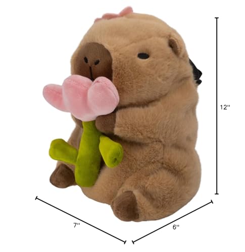 CHALKMATE Capybara Flower Plush Chalk Bag for Climbing & Bouldering