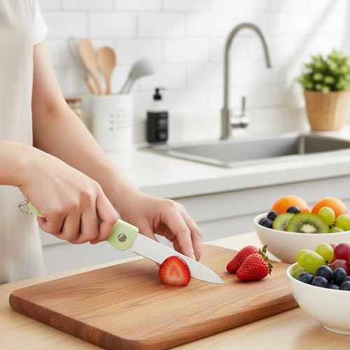 3-Piece Ceramic Folding Knife Set - Ultra Sharp & Portable