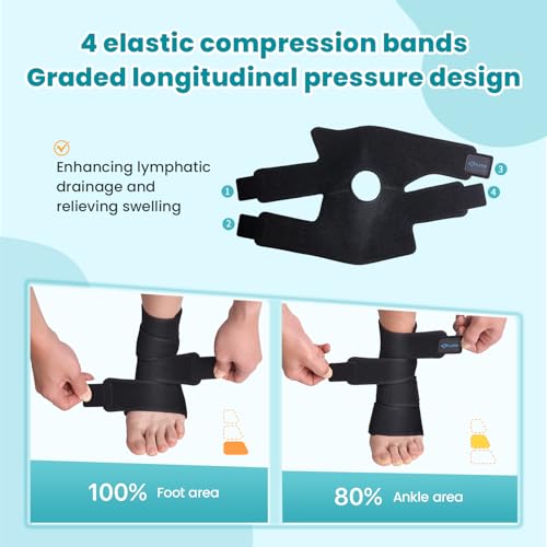 Sylong X-Large Wide Swollen Foot & Ankle Edema Compression Wrap Brace