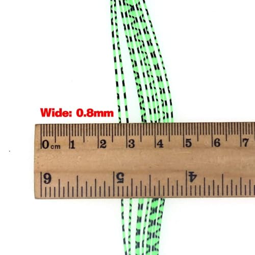 Flutter Rubber String for Fly Tying - 10 Colors, 50 Strands - Combo B