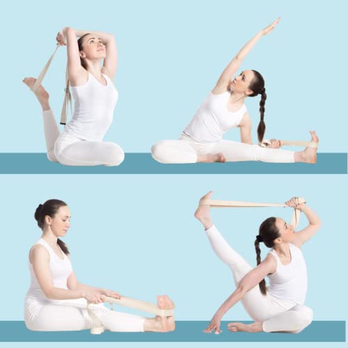California Yoga Strap - Adjustable Stretching Belt for Flexibility & Posture