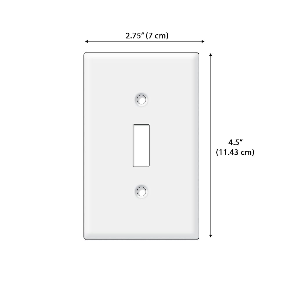 WIRESTER Single Gang Toggle Light Switch Plate/Wall Plate Cover - Fire Alarm