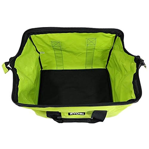 (2) Ryobi Green Wide Mouth Collapsible Genuine OEM Contractor¡¯s Bags w/Full Top Single Zipper Action
