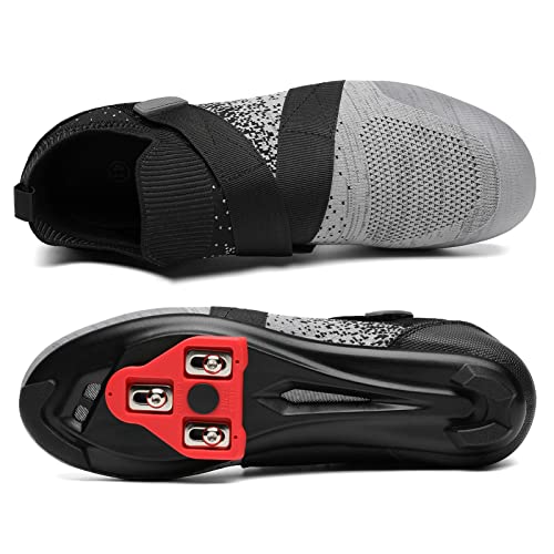 Unisex Cycling Shoes for Indoor & Outdoor Riding - Grey 11 Women/9.5 Men