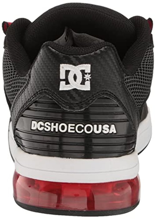DC mens Dc Men's Versatile Causal Skate Shoe, Black/White/Athletic Red, 11.5 US