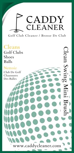 Caddy Cleaner Masters Green Golf Club Brush - Mini Magnetic Dual-Sided Cleaner