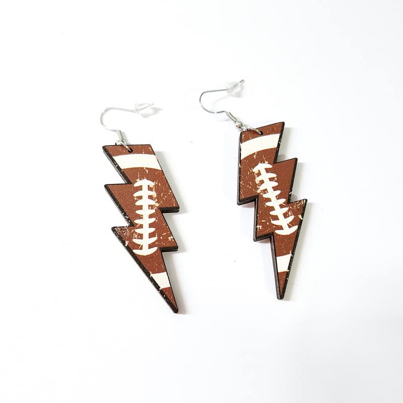 Sports Dangle Earrings - Rugby Ball Design for Women & Sports Fans