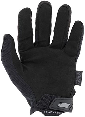 Mechanix Wear - Covert Tactical Gloves | Thin Blue Line Design, Large Size, Black Color