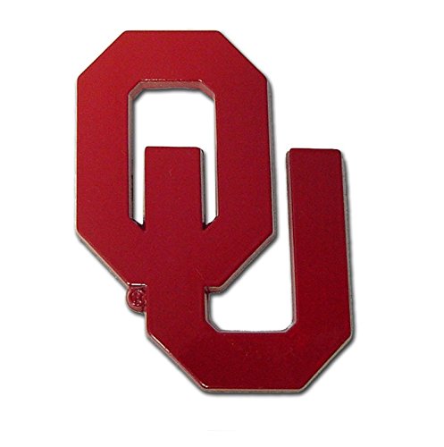 University of Oklahoma Sooners Metal Auto Emblem - Crimson