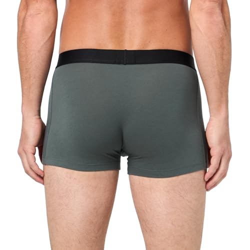 Men's 3-Pack Logo Trunks - Medium Seafoam Olive Black | BOSS Underwear