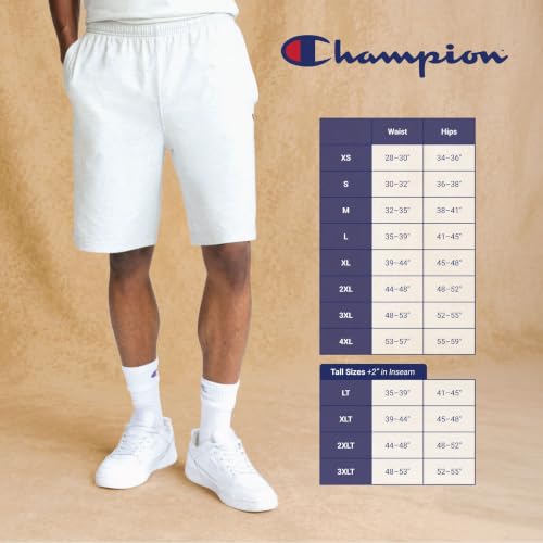 Champion Men's Graphic Lounge Shorts Medium Black 7 Inch Inseam Lightweight Cotton