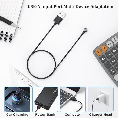 Smart Ring Charger Cable - 2 Pack Magnetic Charging Cords