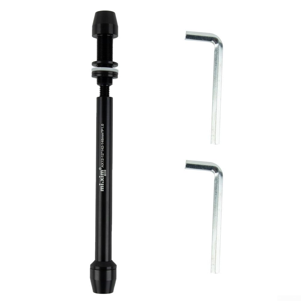 Bike Trainer Thru Axle Skewer, Thru Axles For Bike Trainers 12X142 148Mm P1.0/P1.5 Thru Axle Adapter For Skewer Wheel Attachment Trainer, Bike Trainer Thru Axles Adapter(P1.0)