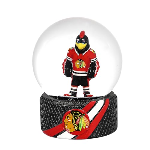 Chicago Blackhawks Snow Globe - NHL Team Logo Holiday Decoration