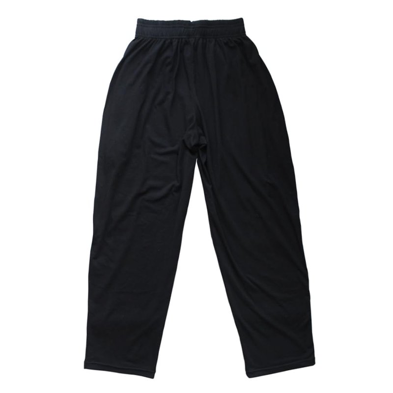 Muscle Alive Men's Baggy Sweatpants Athletic Gym Pants Bodybuilding Fitness Sports Trousers Loose Fit Joggers with Pockets Black Color Size L