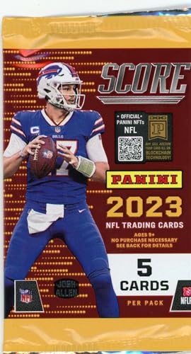 2023 Score Football Trading Cards Pack - 5 Cards per Pack