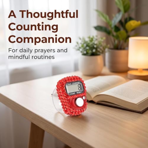 Digital Tally Counter with LCD Display - Silver Mini Clicker