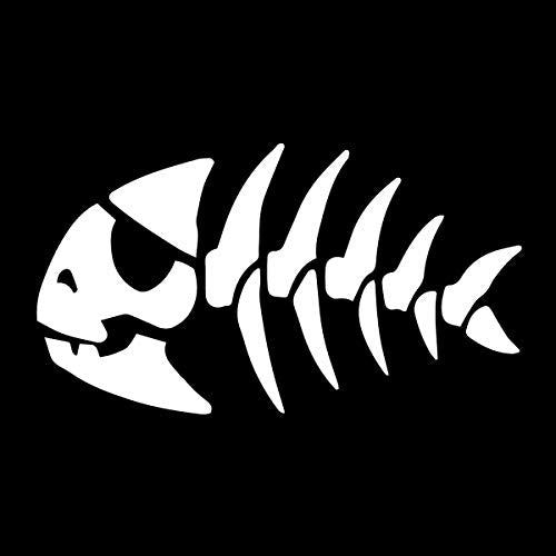 Jolly Pirate Fish Vinyl Decal - Weatherproof 5" Sticker