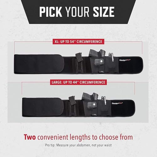 Belly Band Holster for Men & Women - Right Hand Draw, Up to 54"