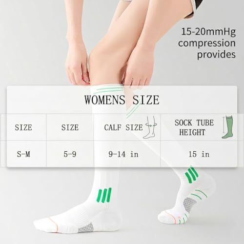 Purple NinetoFiveLife Compression Socks for Women – Knee High Running & Yoga Socks
