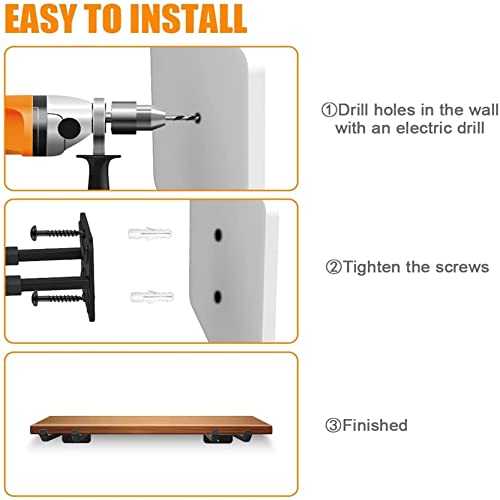 TORACK Garage Hooks Heavy Duty Tool Organizer, Wall Mount Hanger Rack Garage Storage Utility Hooks for Car Tires, Ladders, Chairs, Strollers, Power Tools, Garden Tools (2 Pack, 12.4" Hook)