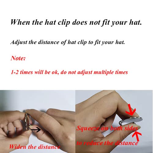 Golf Hat Clips - Magnetic Ball Marker Holders, 2 PCS Silver