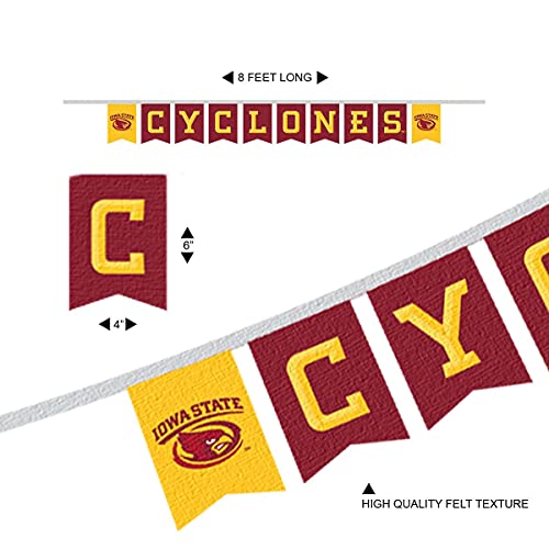 Iowa State Cyclones Banner String Pennant Flags - College Team Decor