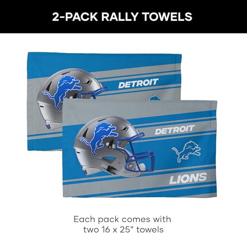 NFL Detroit Lions 2-Pack Fan Towel Set - 16" x 25" Each