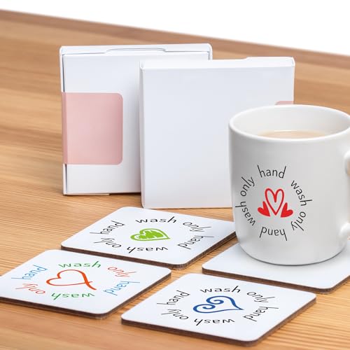 Heart UV DTF Cup Wraps - 8 Colorful Waterproof Stickers for 16 oz Glass Cups