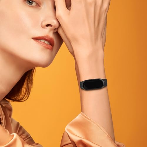 Silicone Wrist Strap for Xiaomi Smart Band 10/9/8 - 3-Pack Black