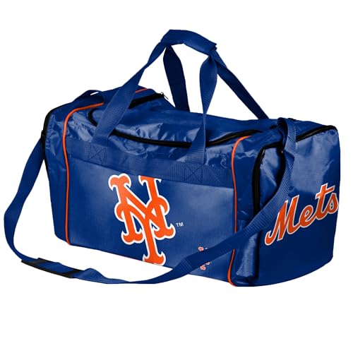 New York Mets Team Licensed Gym Duffel Bag - Lightweight & Water Repellent