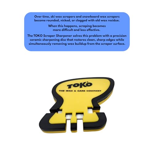 Toko Plexiblade Sharpener for Ski Wax Removal - Compatible with 3-6mm Blades