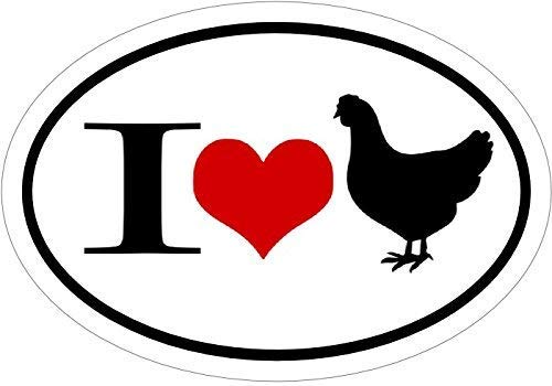 Chicken Vinyl Sticker - Weatherproof Farm Decal - 4.7 x 3.3 Inch