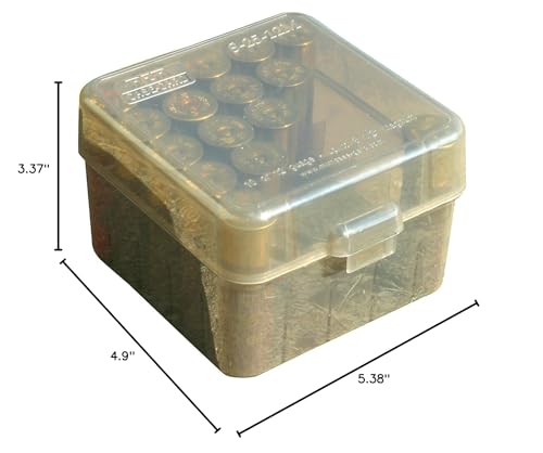 25-Round Shotshell Storage Box for 10 & 12 Gauge - Clear Smoke