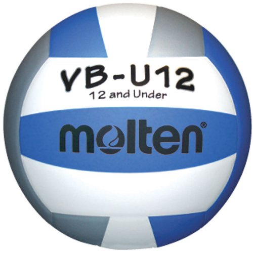 Molten VB-U12 Youth Volleyball 12 & Under – Lightweight Indoor Ball (Royal/Silver/White)