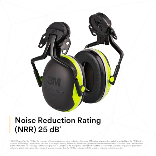 3M PELTOR Hearing Protection Earmuffs, X4 Series Noise Protection, Construction, Manufacturing, Assembly, Sanding