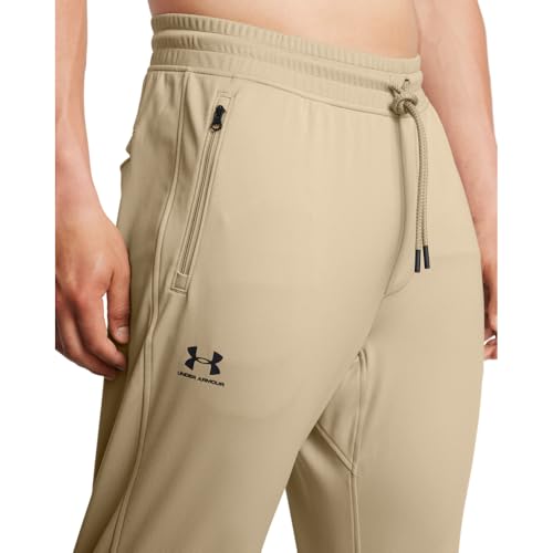 Under Armour Men's City Khaki Sportstyle Tricot Joggers - Black, XXL