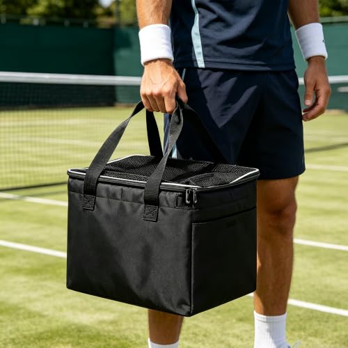 Sports Ball Caddy Bag with Side Phone & Key Pocket - Versatile Tennis & Baseball Holder