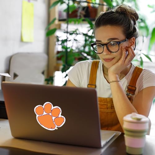 Clemson Tigers Auto Decal - 8 Inch Team Color Sticker