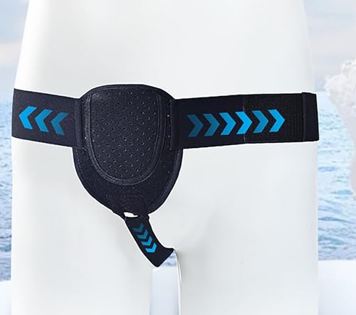 Hernia Belt for Men - Adjustable Compression Support Strap - Black