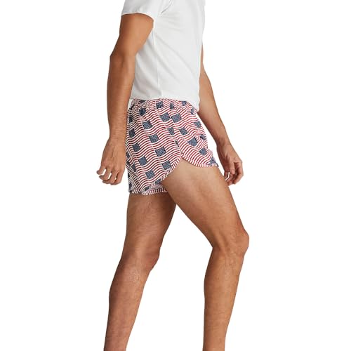 Men's Printed Running Shorts - 2.25" Inseam, Old Glory - Ranger Panty