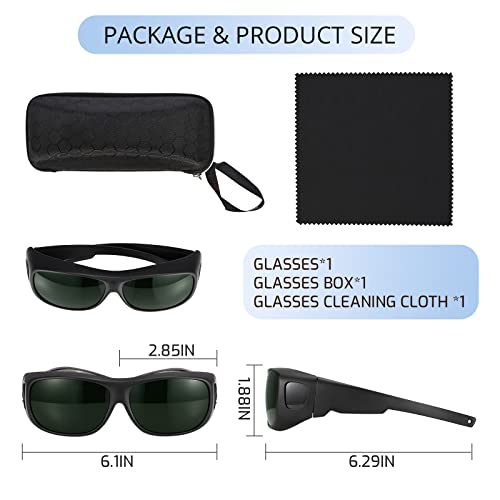 LPSAFP IPL Laser Safety Glasses, 200nm-2000nm - Black
