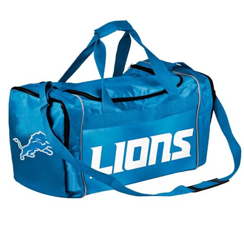 Detroit Lions Officially Licensed Duffel Gym Bag - 21" x 11"
