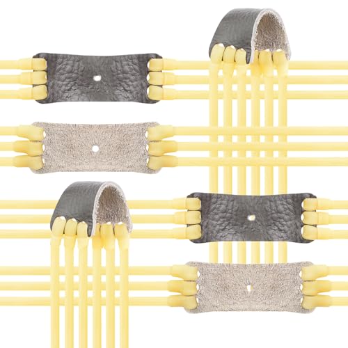 Green Three-Strand Rubber Slingshot Bands 4-Pack for Hunting & Recreation