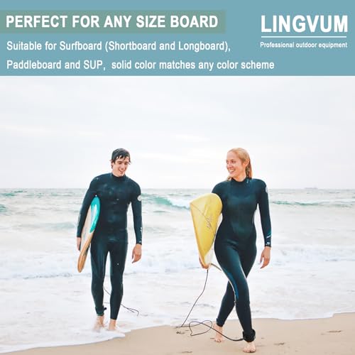 Premium Surfboard Leash - 6 to 10 ft Adjustable, 7mm TPU Cord