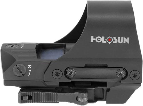 HOLOSUN 510C Open Reflex Sight - Multi-Reticle 2 MOA Dot & 65 MOA Circle - Solar FailSafe, 12 Settings, Red/Green