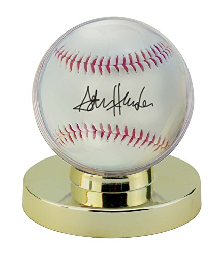 Baseball Holder with Gold Base - 2-Piece Plastic Sphere