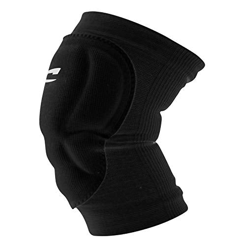 Champro Adult Low Profile Knee Pad with Compression Fit Black