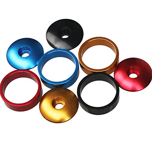 1 1/8 Inch Headset Spacer Set with Top Cap & Star Nut - Black